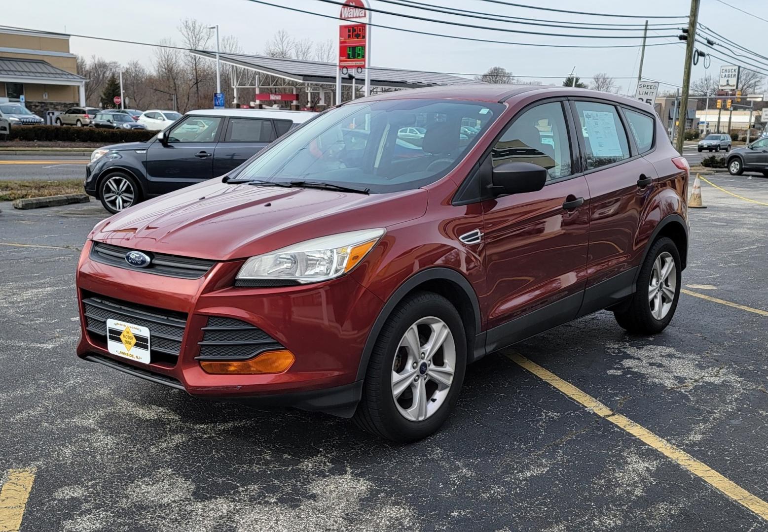 2014 Ruby Red /Black Ford Escape S (1FMCU0F72EU) with an 4-Cyl, 2.5 Liter engine, Automatic transmission, located at 341 N White Horse Pike, Lawnside, NJ, 08045, (856) 262-9500, 39.855621, -75.027451 - Photo#1